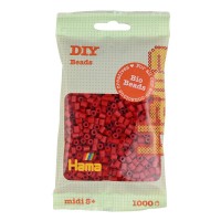 Термомозаїка HAMA Набір темно-червоних БІО намистин MIDI 5+, 1000шт