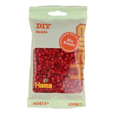 Термомозаїка HAMA Набір темно-червоних БІО намистин MIDI 5+, 1000шт
