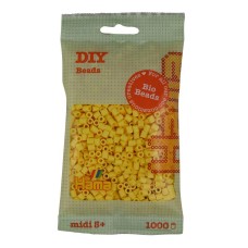 Термомозаїка HAMA Набір світло-жовтих БІО намистин MIDI 5+, 1000шт