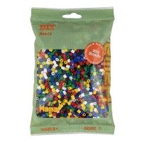 Термомозаїка HAMA Набір кольорових БІО намистин MIDI 5+, 3000шт, 6 кольорів