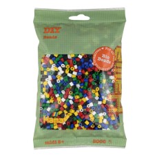 Термомозаїка HAMA Набір кольорових БІО намистин MIDI 5+, 3000шт, 6 кольорів