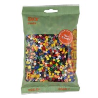 Термомозаїка HAMA Набір кольорових БІО намистин MIDI 5+, 3000шт, 15 кольорів