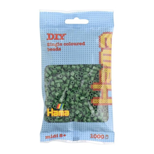Додаткові матеріали Термомозаїка HAMA Набір світло-зелених намістин Midi 5+, 1000шт