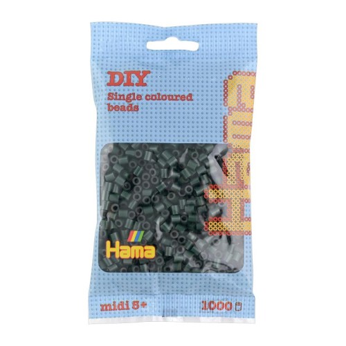 Додаткові матеріали Термомозаїка HAMA Набір темно-зелених намістин Midi 5+, 1000шт