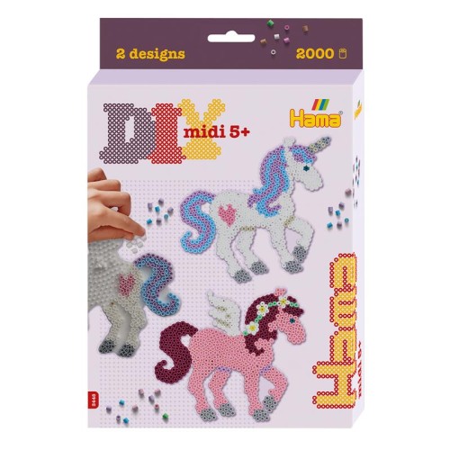 Мозаїка Термомозаїка HAMA Великий набір Казкові коні Midi 5+