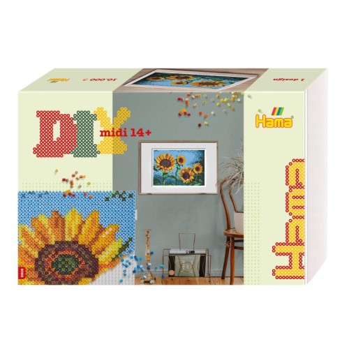 Мозаїка Термомозаїка HAMA Великий набір Мистецтво Соняшники Midi 5+