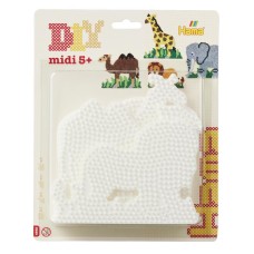 Термомозаїка HAMA Набір полів для  Midi - слон 291, жирафа 292, лев 293, верблюд 294 Midi 5+