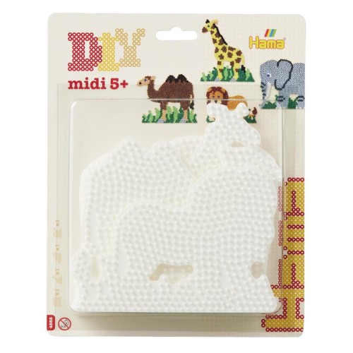 Додаткові матеріали Термомозаїка HAMA Набір полів для Midi - слон 291, жирафа 292, лев 293, верблюд 294 Midi 5+