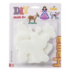 Термомозаїка HAMA Набір полів для  Midi - принцеса 258, кінь 281 та киця 288, Midi 5+