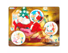 Пазл рамка-вкладиш LARSEN серії МАКСІ Дід Мороз