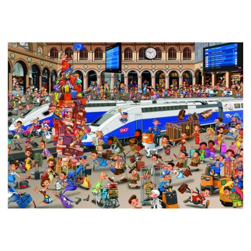 2D Пазли Пазл PIATNIK Залізничний вокзал, 1000 елементів