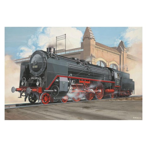 Авто-мото Збірна модель-копія Revell Експрес локомотив BR02 з тендером 2'2'T30 рівень 4 масштаб 1:87