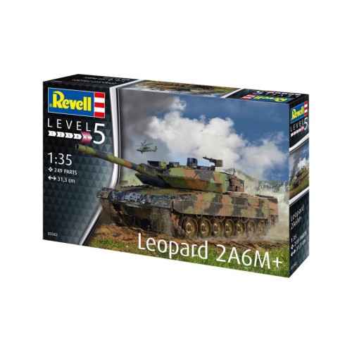 Бронетехніка та артилерія Збірна модель-копія Revell Танк Леопард 2 A6M+ рівень 5 масштаб 1:35