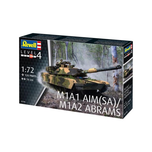 Бронетехніка та артилерія Збірна модель-копія Revell Танк Абрамс M1A1 AIM(SA)/ M1A2 рівень 4 масштаб 1:72