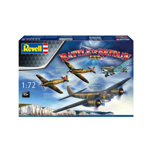 Збірна модель літака Збірна модель-копія Revell На честь 85-річчя Битви за Британію 4 літаки, рів 5, м: 1:72 1:72