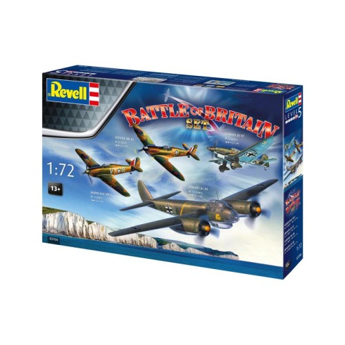 Збірна модель літака Збірна модель-копія Revell На честь 85-річчя Битви за Британію 4 літаки, рів 5, м: 1:72 1:72