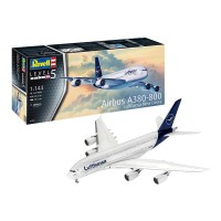 Збірна модель-копія Revell Літак Airbus A380-800 "Lufthansa" нова ліврея, рів 5, м: 1:144
