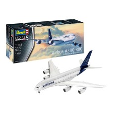 Збірна модель-копія Revell Літак Airbus A380-800 "Lufthansa" нова ліврея, рів 5, м: 1:144