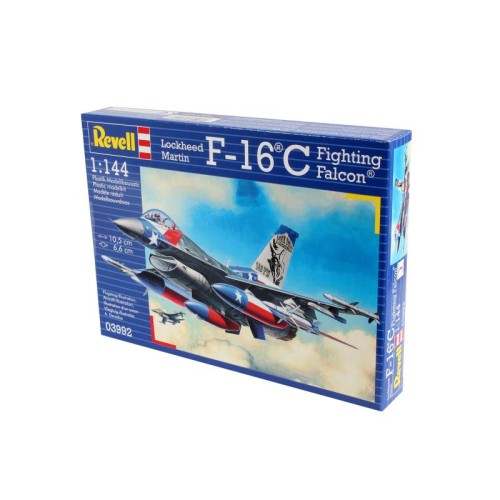 Збірна модель літака Збірна модель-копія Revell Винищувач F-16C Fighting Falcon рівень 4 масштаб 1:144 1:144