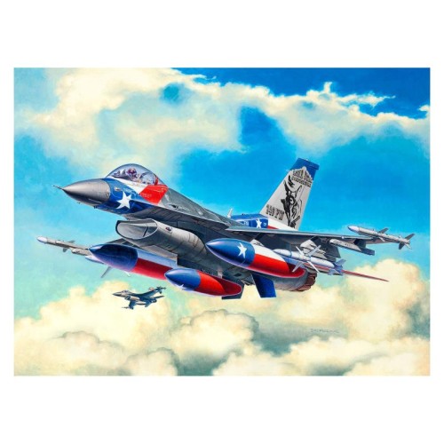 Збірна модель літака Збірна модель-копія Revell Винищувач F-16C Fighting Falcon рівень 4 масштаб 1:144 1:144