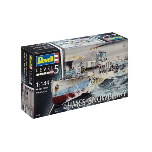 Флот Збірна модель-копія Revell Корвет класу Флауер «HMCS Snowberry», рів 5, м: 1:144