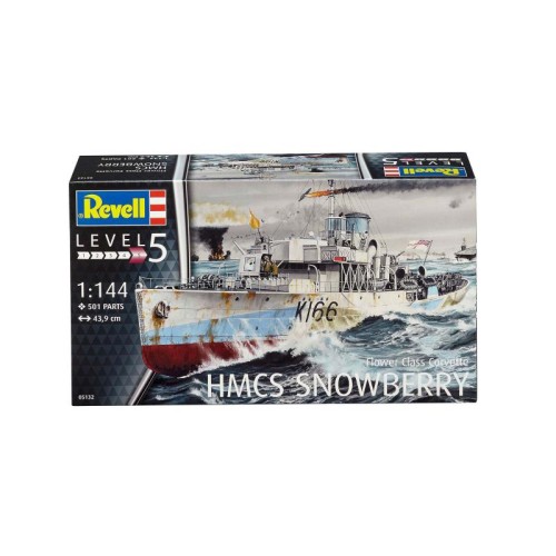 Флот Збірна модель-копія Revell Корвет класу Флауер «HMCS Snowberry», рів 5, м: 1:144