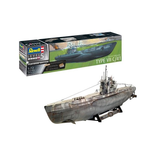 Флот Збірна модель-копія Revell Німецький підводний човен типу VII C/41, рів 5, м: 1:72