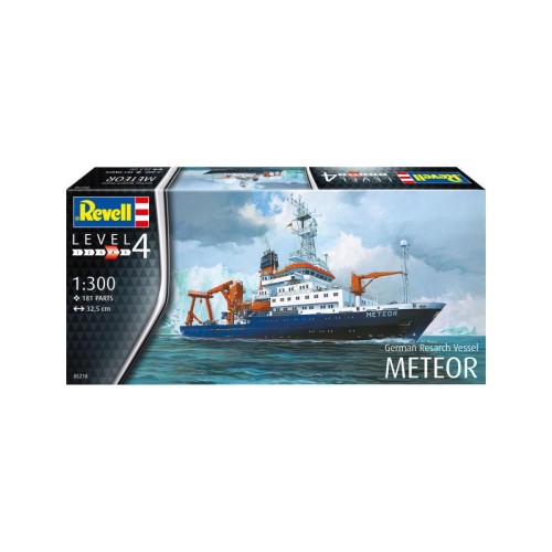 Флот Збірна модель-копія Revell Німецький дослідницкий корабель Метеор рівень 4 масштаб 1:300
