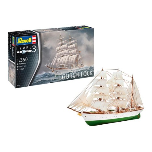 Флот Збірна модель-копія Revell Корабель «Gorch Fock», рів 3, м: 1:350