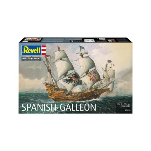 Флот Збірна модель-копія Revell Іспанський галеон, рів 5, м: 1:96