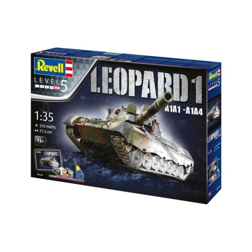 Подарункові набори Збірна модель-копія Revell набір Танк Leopard 1 A1A1-A1A4 рівень 5 масштаб 1:35
