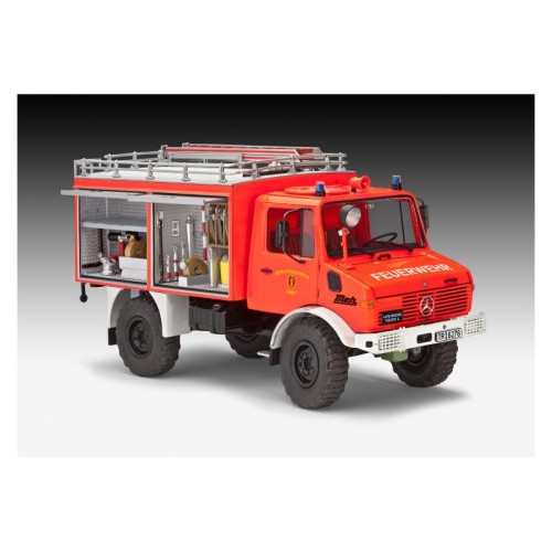 Авто-мото Збірна модель-копія Revell Пожежна машина Unimog U1300L TLF 8/18 рівень 5 масштаб 1:24