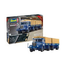 Збірна модель-копія Revell Вантажна машина Büssing 8000 S13 з причепом рівень 5 масштаб 1:24