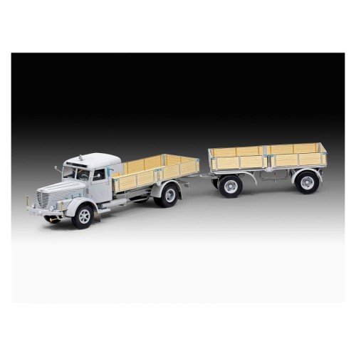 Авто-мото Збірна модель-копія Revell Вантажна машина Büssing 8000 S13 з причепом рівень 5 масштаб 1:24