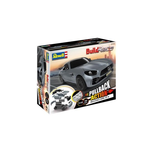 Авто-мото Збірна модель-копія Revell Mercedes-AMG GT R, Grey Car рівень 1 масштаб 1:43