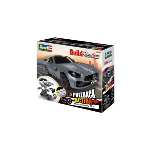 Авто-мото Збірна модель-копія Revell Mercedes-AMG GT R, Grey Car рівень 1 масштаб 1:43