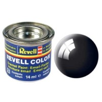 Фарба емалева Revell № 7. Чорна глянцева.  14 мл.