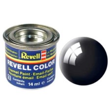 Фарба емалева Revell № 7. Чорна глянцева.  14 мл.
