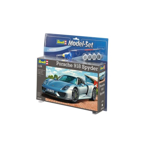 Подарункові набори Збірна модель-копія Revell Набір автомобіль Porsche 918 Spyder рівень 4 масштаб 1:24