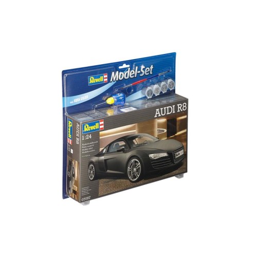 Подарункові набори Збірна модель-копія Revell Набір автомобіль Audi R8 рівень 4 масштаб 1:24