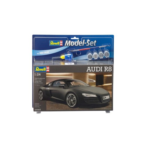 Подарункові набори Збірна модель-копія Revell Набір автомобіль Audi R8 рівень 4 масштаб 1:24