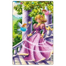 Пазл рамка-вкладиш LARSEN Принцеса в рожевому