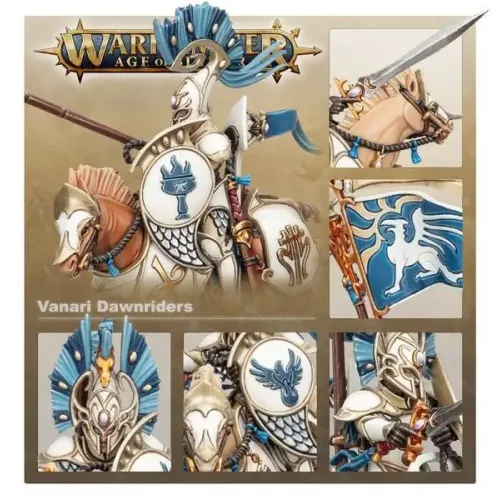Lumineth Realm-lords Набор миниатюр AGE OF SIGMAR: LUMINETH REALM-LORDS - VANARI DAWNRIDERS