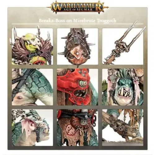 Orruk Warclans Миниатюра AGE OF SIGMAR: ORRUK WARCLANS - BREAKA-BOSS ON MIREBRUTE TROGGOTH