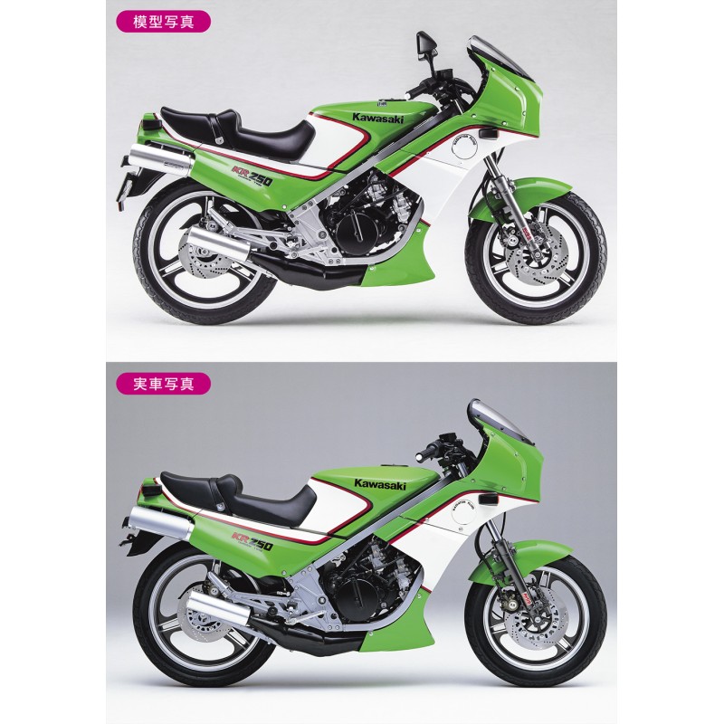 Збірна модель мотоцикл – Kawasaki KR250 (KR250A) – Hasegawa 21512