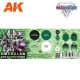 Фарби та інше AK Interactive TM Набір фарб WARGAME COLOR SET СМАРАГДИ ТА ЗЕЛЕНІ ДОРОГОЦІННІ КАМЕНІ - AK