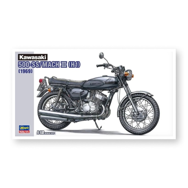 Збірна модель мотоцикл – Kawasaki 500-SS/MACH III – Hasegawa 21510