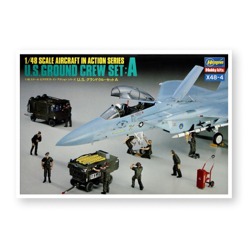 Збірна модель наземний персонал – US GROUND CREW SET A – Hasegawa 36004