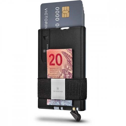 Ножі та мультитули Victorinox Картка-мультитул з картхолдером Victorinox SMARTCARD Wallet Sharp Gray 0.7250.36