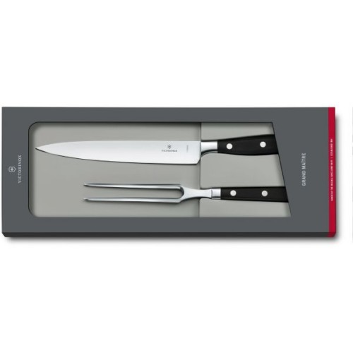 Кухонные наборы Набор кухонный (нож и разделочная вилка) Victorinox GRAND MAITRE Carving Set 7.7243.2